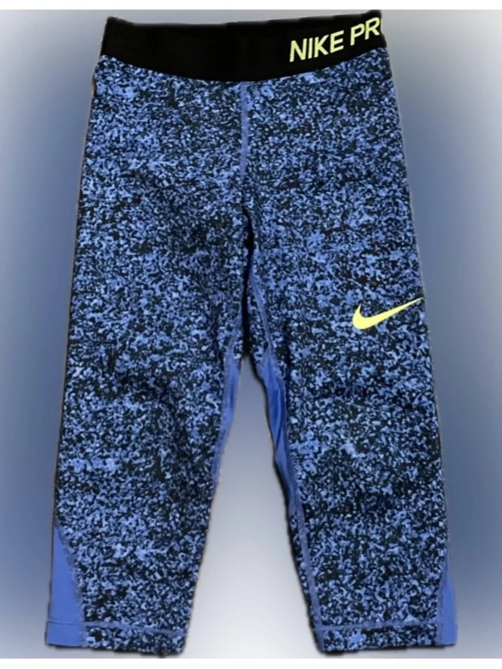 Nike Pro Printed Compression Girls Capri Leggings Size S